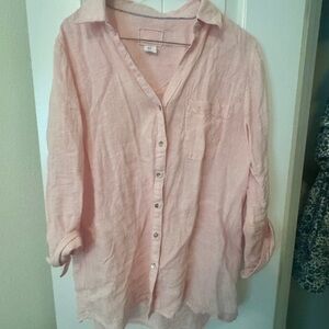 Sigrid Olsen Soft Pink Blouse